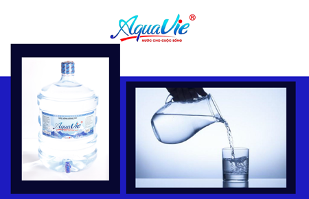 Gọi nước uống đóng bình 19L Aquavie – Giao hàng miễn phí TPHCM