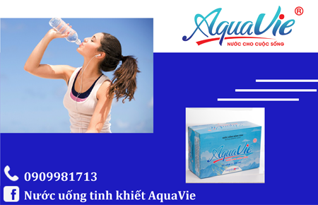 Nước uống đóng bình 19L, nước đóng chai 350ml, 500ml Aquavie